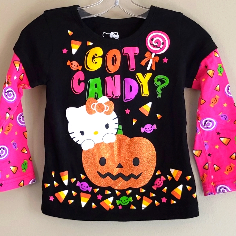 Hello Kitty "Got Candy?" Halloween theme long sleeve tee shirt